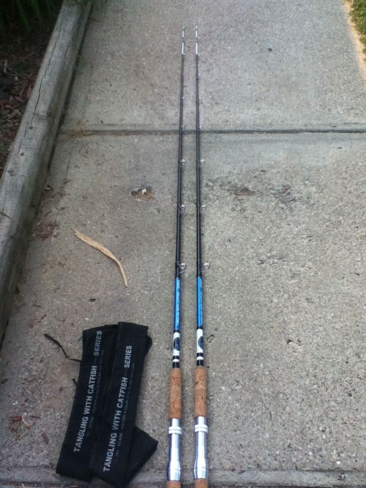 tangling with catfish rods