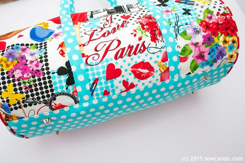 Sew Can Do: Ooh La La! It&#39;s The Bon Voyage Duffel Bag Tutorial