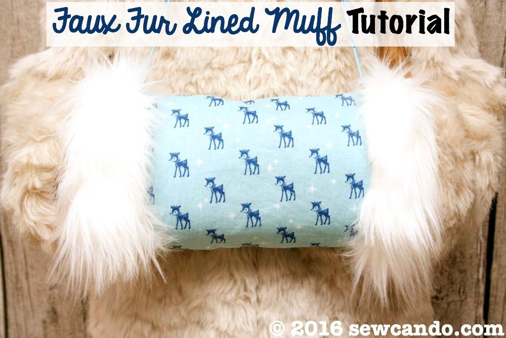 Faux Fur Lined Muff