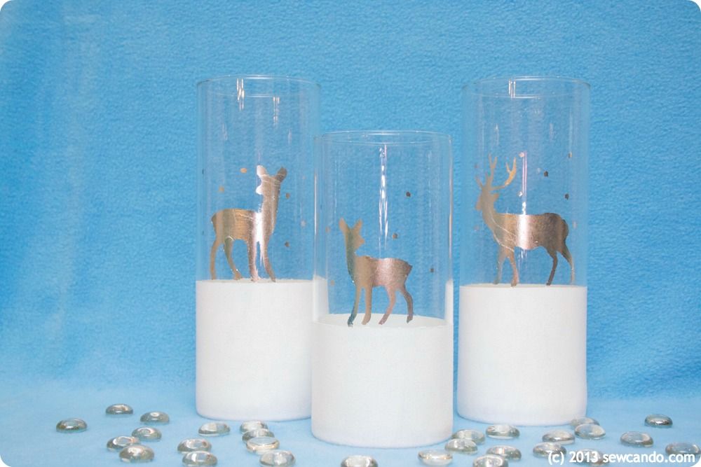  Reindeer Christmas DIY Candle Holders