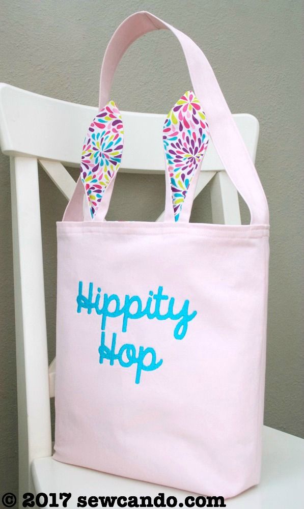  adorable hippity hop bunny Easter bag tutorial 