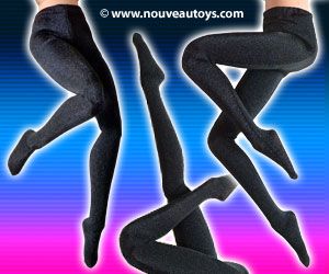 Nouveau Toys 1/6 Scale Classic Opaque Black Tights