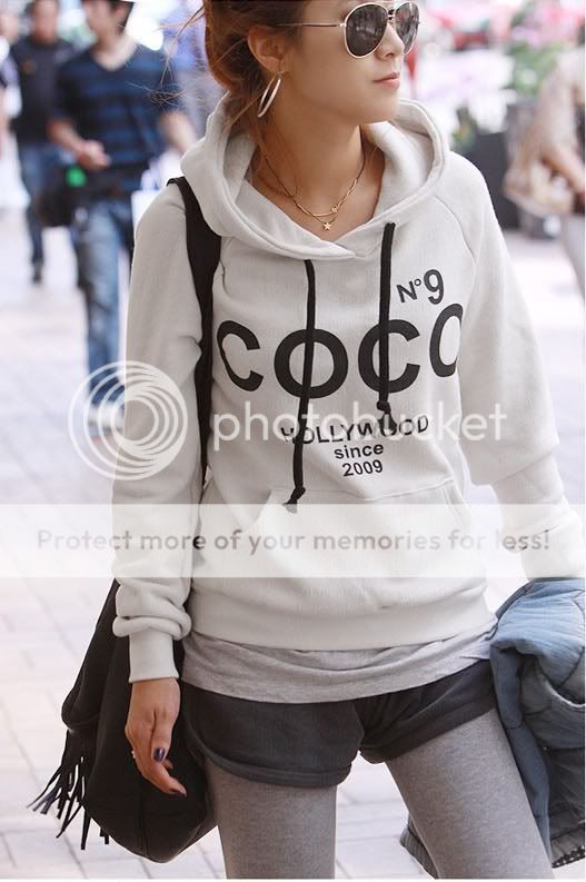 NEW COCO printing fleece Hoodie outerwear top hoody  