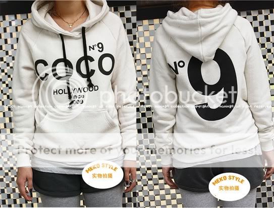 NEW COCO printing fleece Hoodie outerwear top hoody  