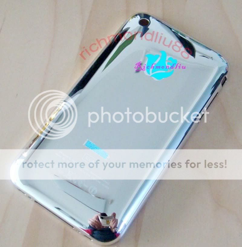 iPhone 3G 3GS Replacement Back Cover Silver shine 32GB  