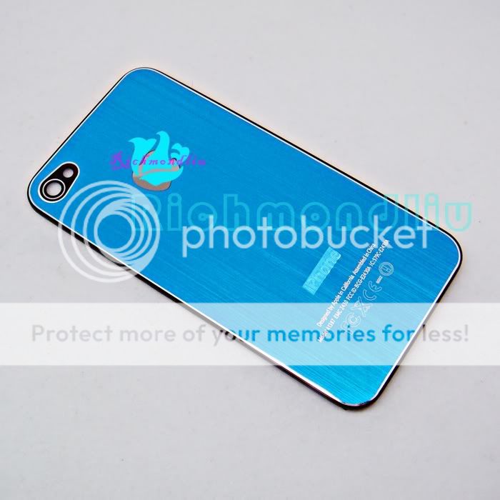 New Blue Replacement Back Cover Housing for iPhone 4S 4GS  