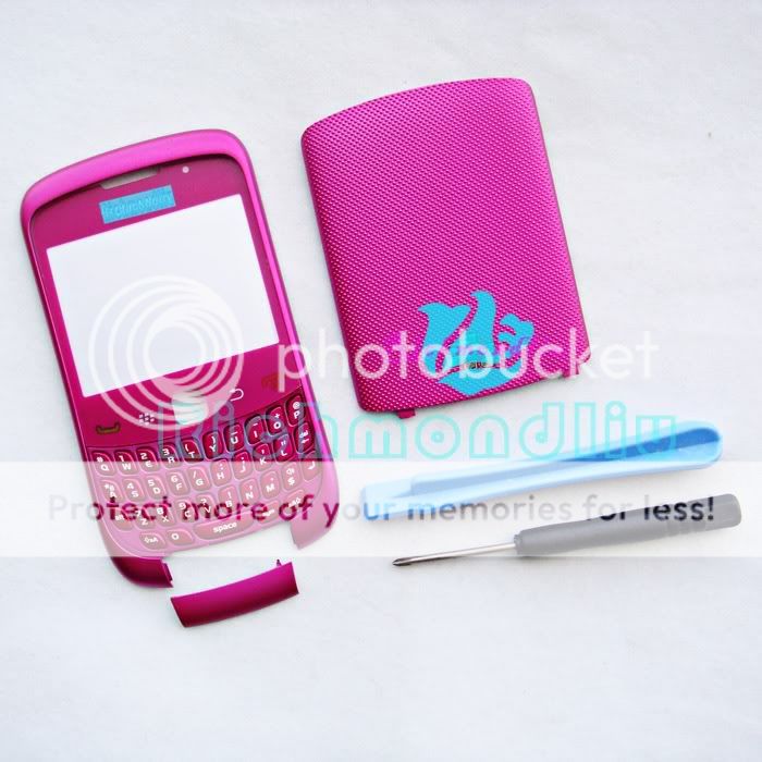 Rose Housing Cover for Blackberry 9300 +Keypad +Tool  