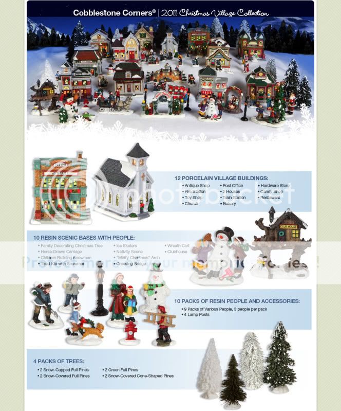 Christmas Porcelain 61 Piece Village Town Houses Holiday 1 Set Lot 10 