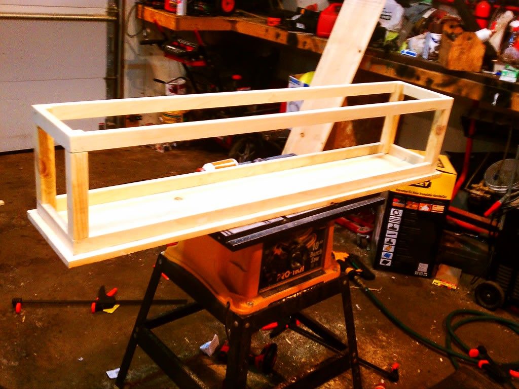 wooden truck toolbox